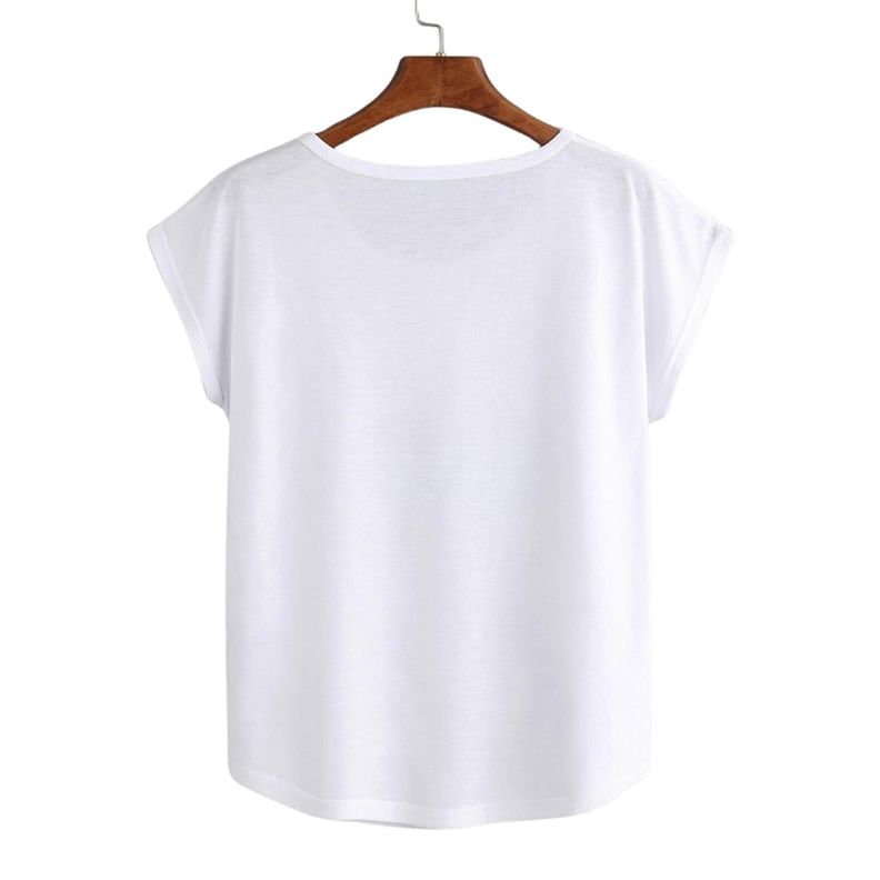 Camiseta con Estampado de Mangas-3