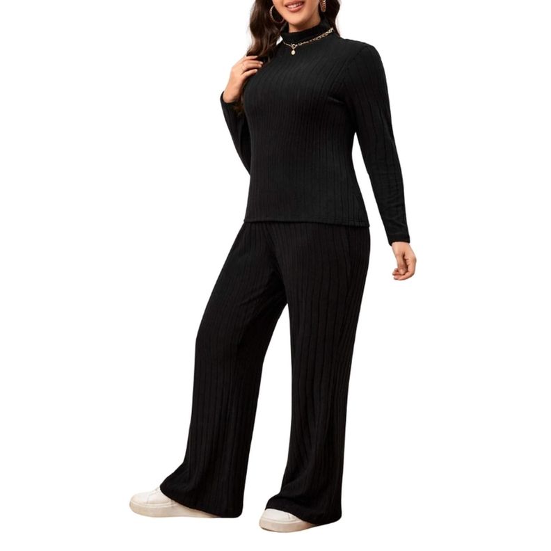 Conjunto de Pantalones y Camiseta de Cuello Alto Canalé-3