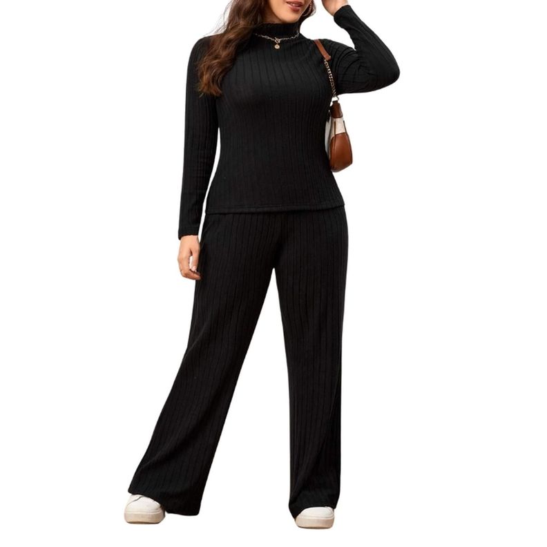 Conjunto de Pantalones y Camiseta de Cuello Alto Canalé-4