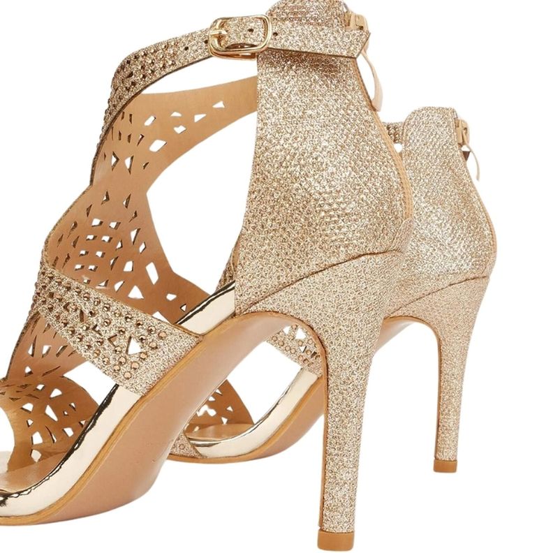 Sandalias Strass Doradas-2