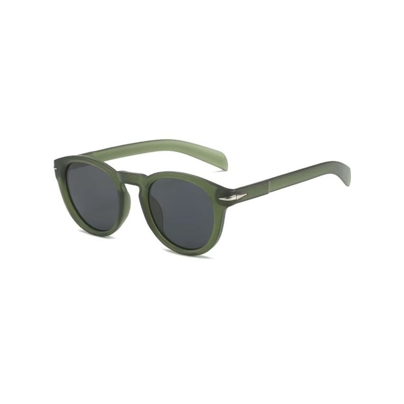 Lentes De Sol Sh211147 Redondo Polarizado Uv Resina Verde