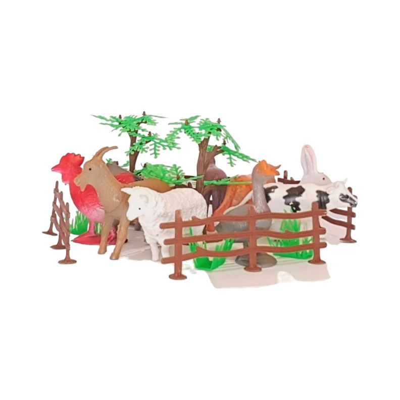 Juguetes Animales Granja 15 Figuras M-1