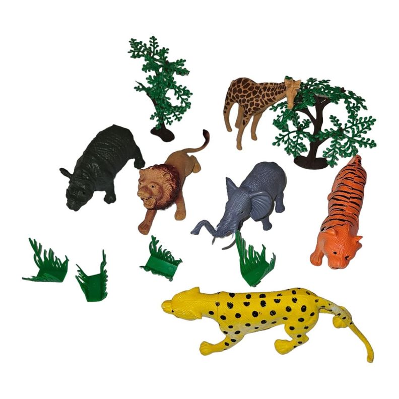 Juguetes Animales Selva 6 Figuras M-0