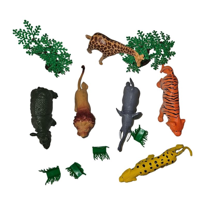 Juguetes Animales Selva 6 Figuras M-2
