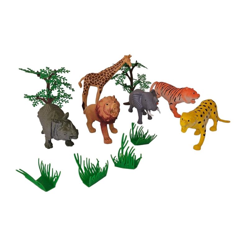 Juguetes Animales Selva 6 Figuras M-3