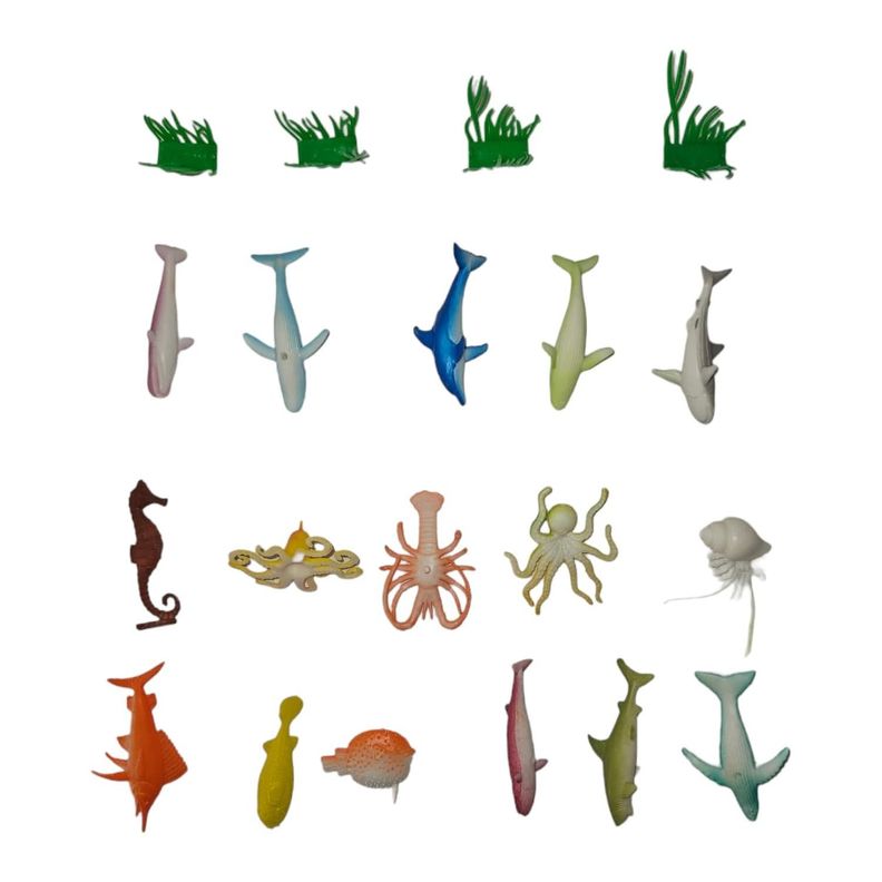 Juguetes de Animales del Mar 16 Figuras S-2