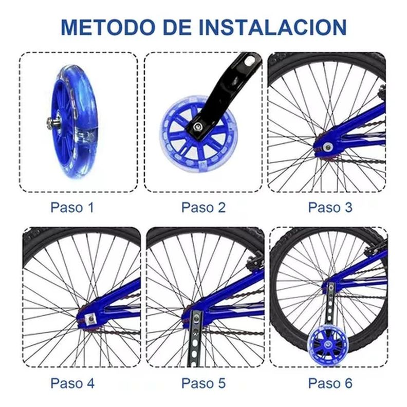Ruedas Estabilizador Regulable Aro 12-20 Bicicleta-3