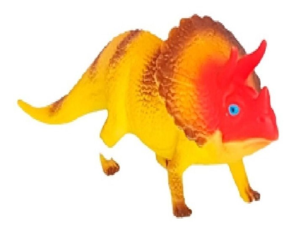 Dinosaurio Juguetes Triceratops Realista Mediano Original-0