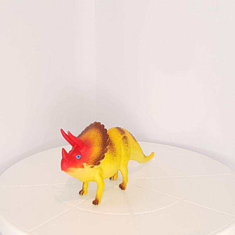 Dinosaurio Juguetes Triceratops Realista Mediano Original-1