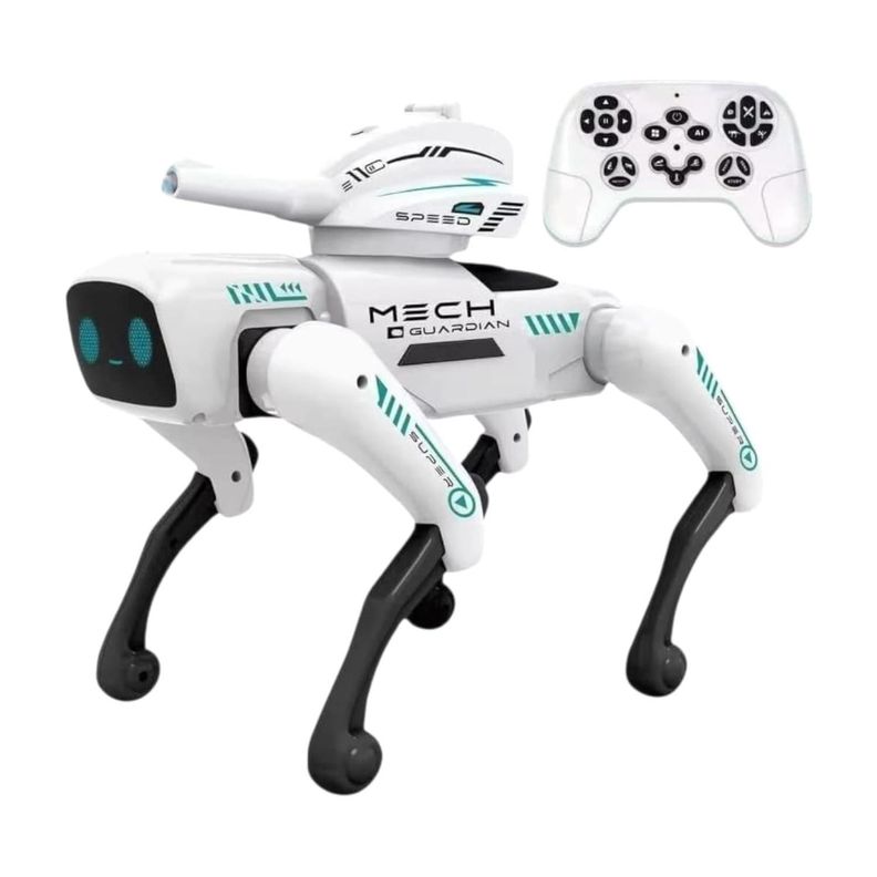 Perro Robot Inteligente Mascota Robotica Bionica Educativa Blanco