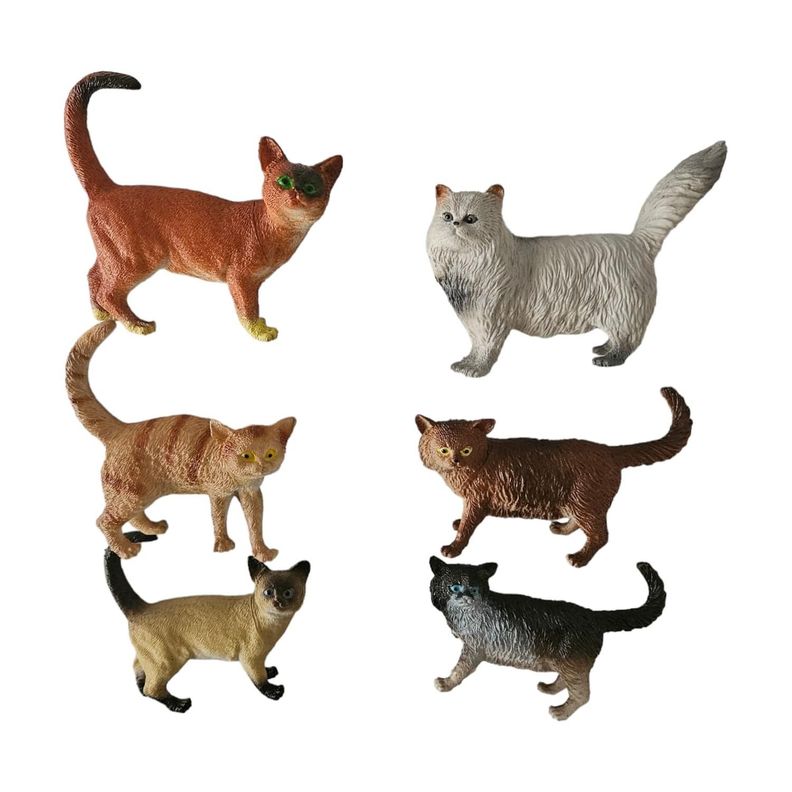 Figuras Gatos Realistas Coleccionables Original-0
