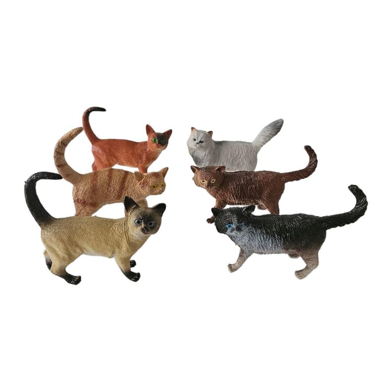 Figuras Gatos Realistas Coleccionables Original-1