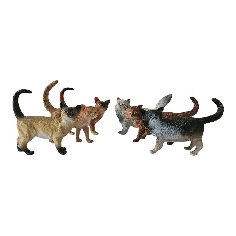 Figuras Gatos Realistas Coleccionables Original-2