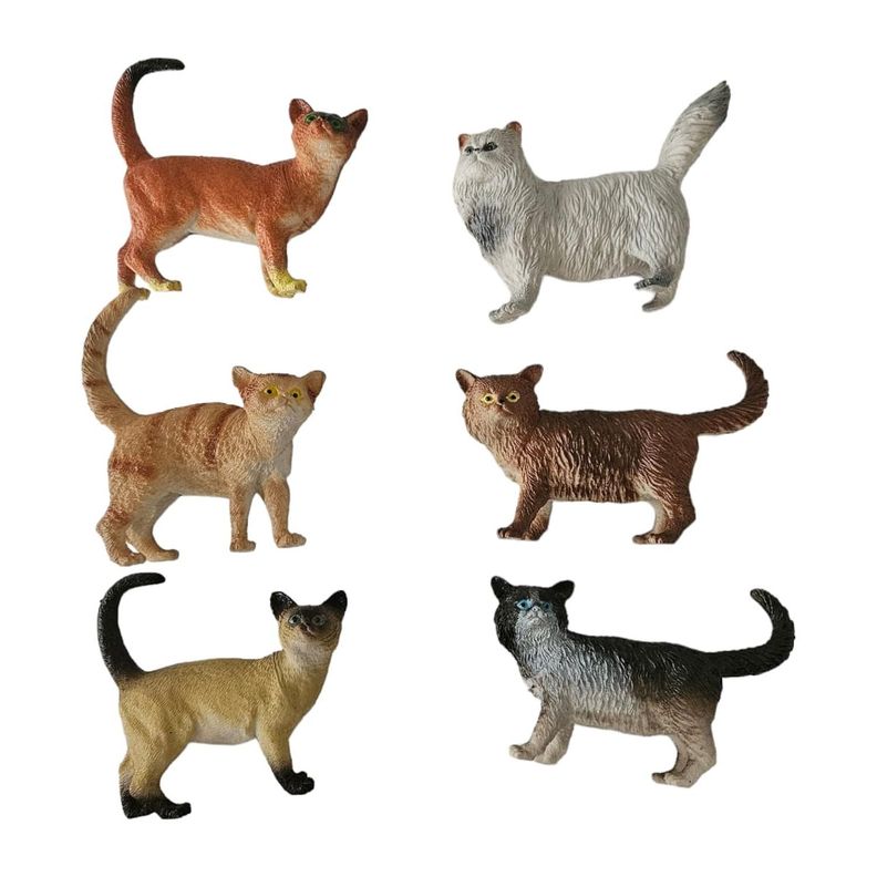 Figuras Gatos Realistas Coleccionables Original-3