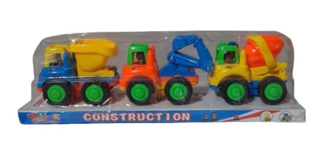 Camiones Juguete Construccion Set 3 Unidades-0
