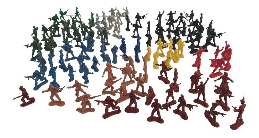 Juguete Soldados Figuras S Verde