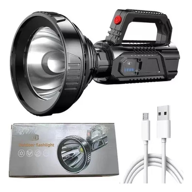 Foco Linterna Led Gigante Alcance 1200 Mt Usb
