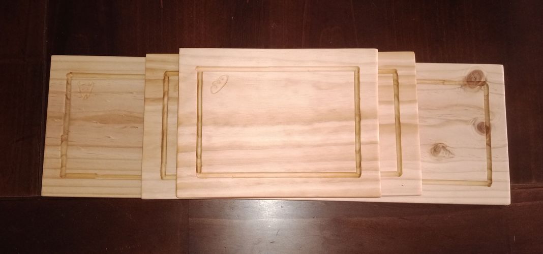 Pack 3 Unidades Tabla Picoteo Coctel No.4 Madera Pino-2