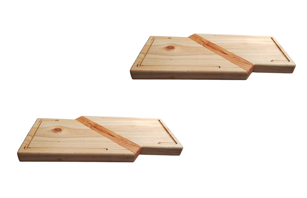 2 Tablas Picoteo Madera 2 En 1 Para Servir Variedades 60 Cm-0