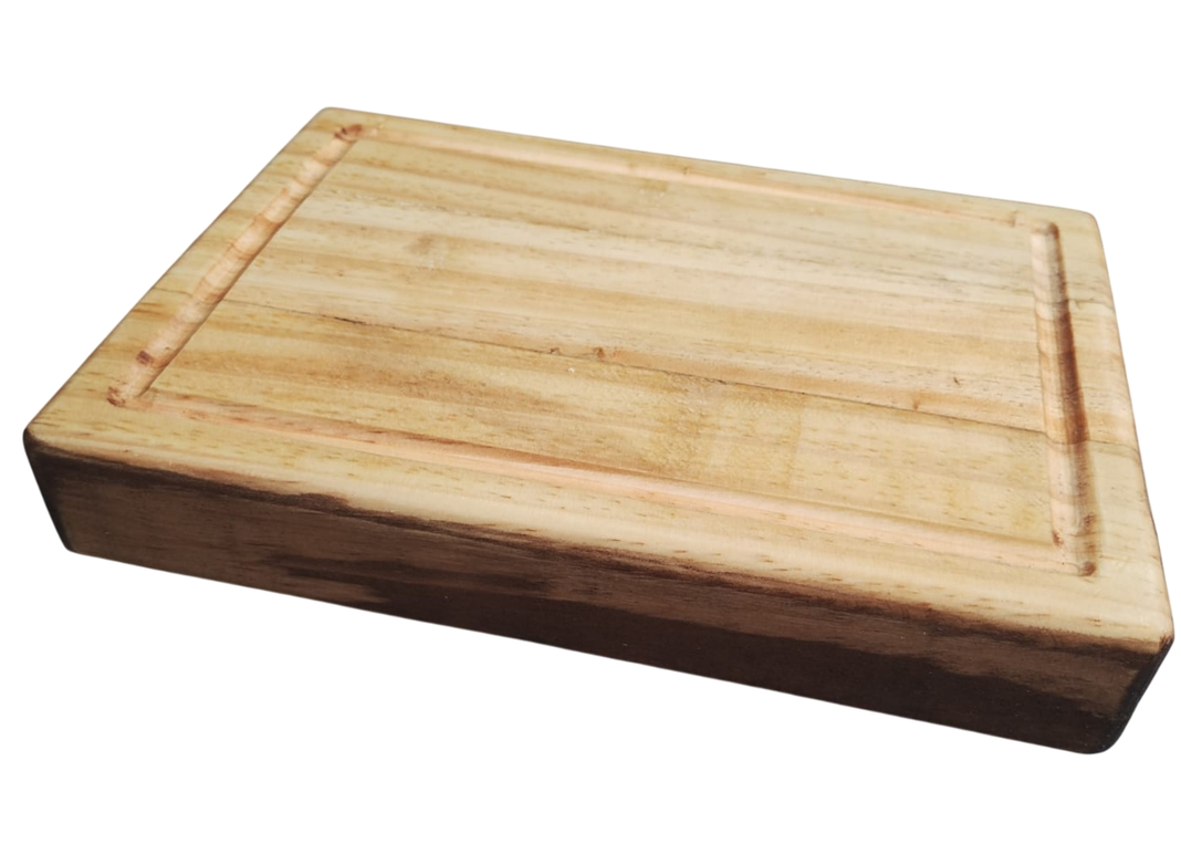 Tabla Picar Rustica Madera Para Picnic Campo Acampar-0