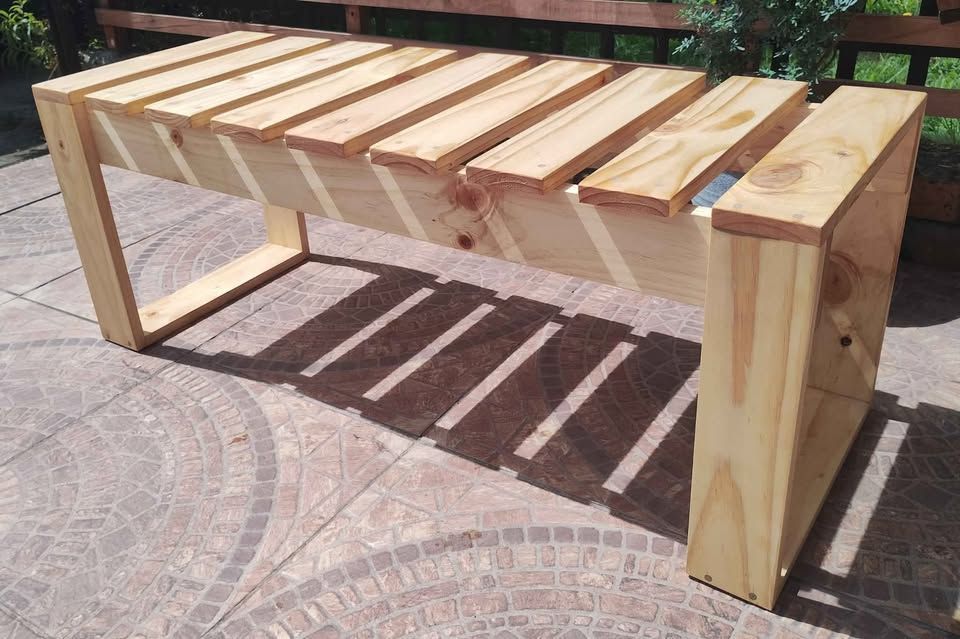 Banca De Madera Terraza, Patio, Cocina-3