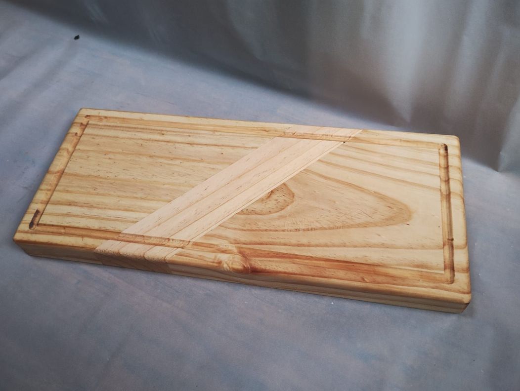 Tabla Picar Grande Madera Decorativa 50x23 Cm-1