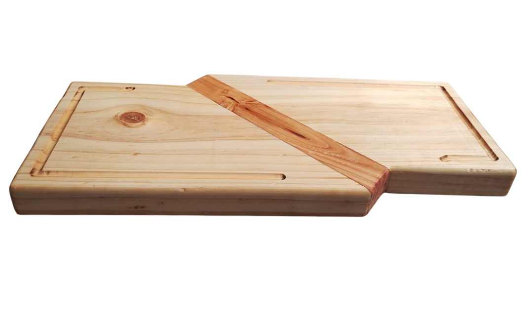 Tabla Picoteo Madera 2 En 1 Para Servir Variedades 60 Cm-0