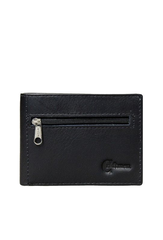 Billetera Hombre Noah  Craftmen 100% Cuero Natural  Negro  -0