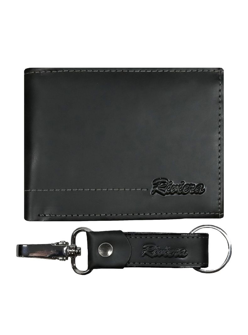 Pack Billetera-Llavero, varon, 100% Cuero Genuino.-0