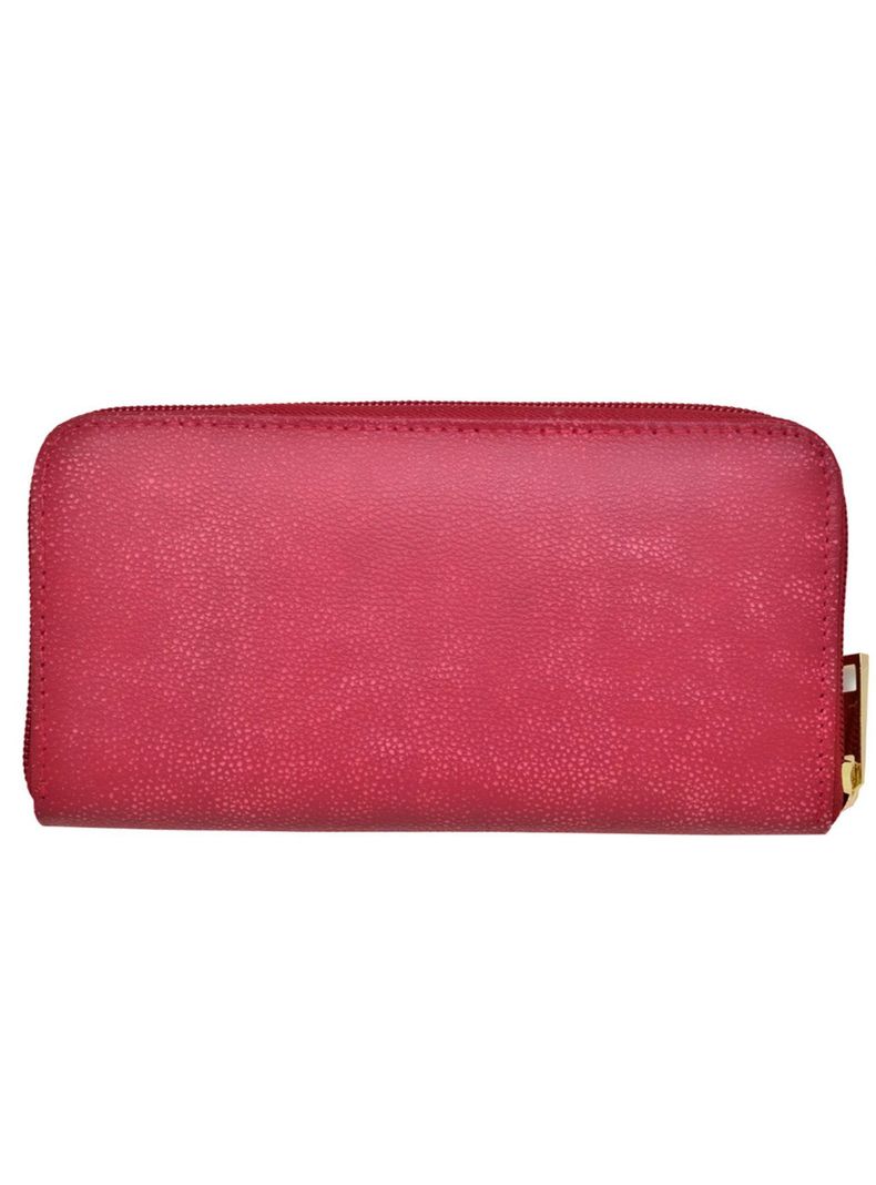 Billetera Mujer  100% Cuero Natural Genuino, Rojo.-1