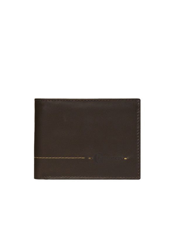 Billetera hombre Kingston Craftmen 100% cuero genuino café-0