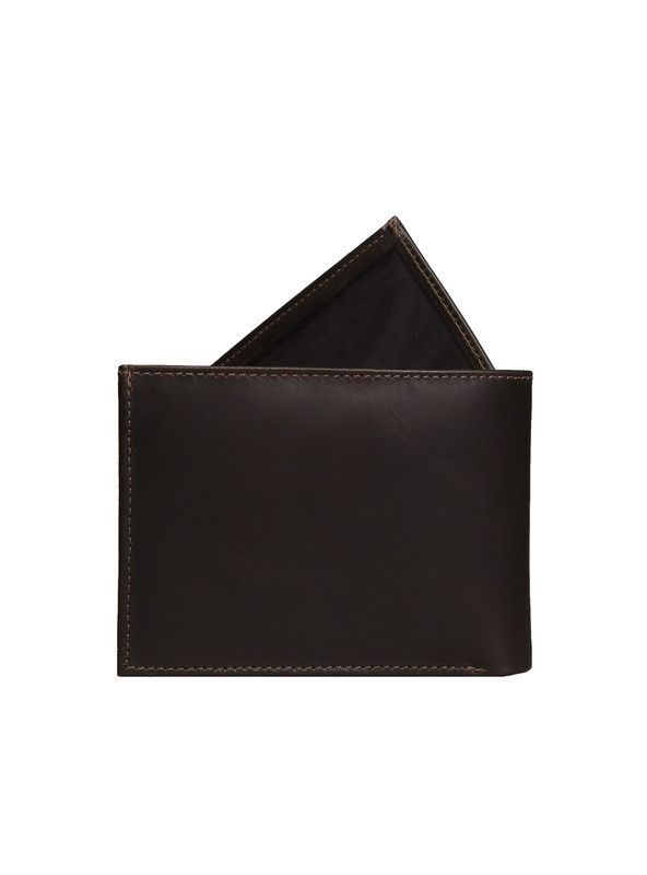 Billetera con tarjetero Cratmen 100% cuero genuino café-1
