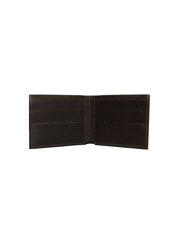 Billetera con tarjetero Cratmen 100% cuero genuino café-2
