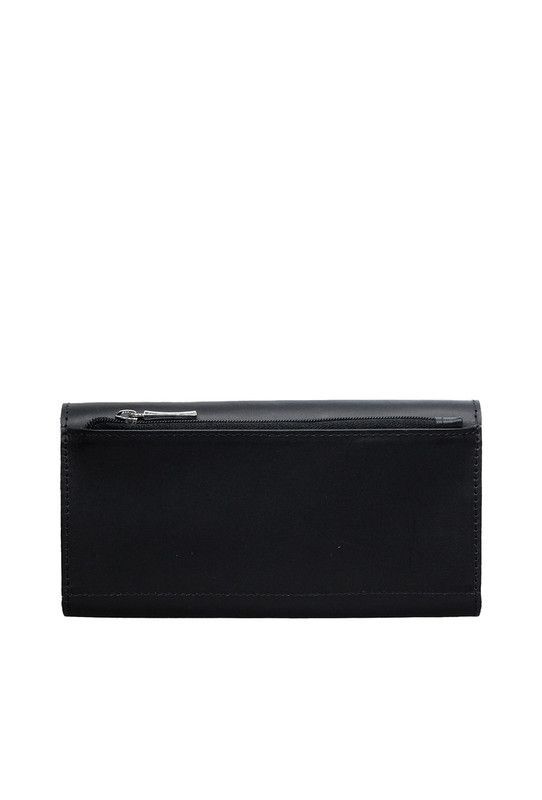 Billetera Mujer Nix Nicoletta 100% Cuero Genuino Negro -1