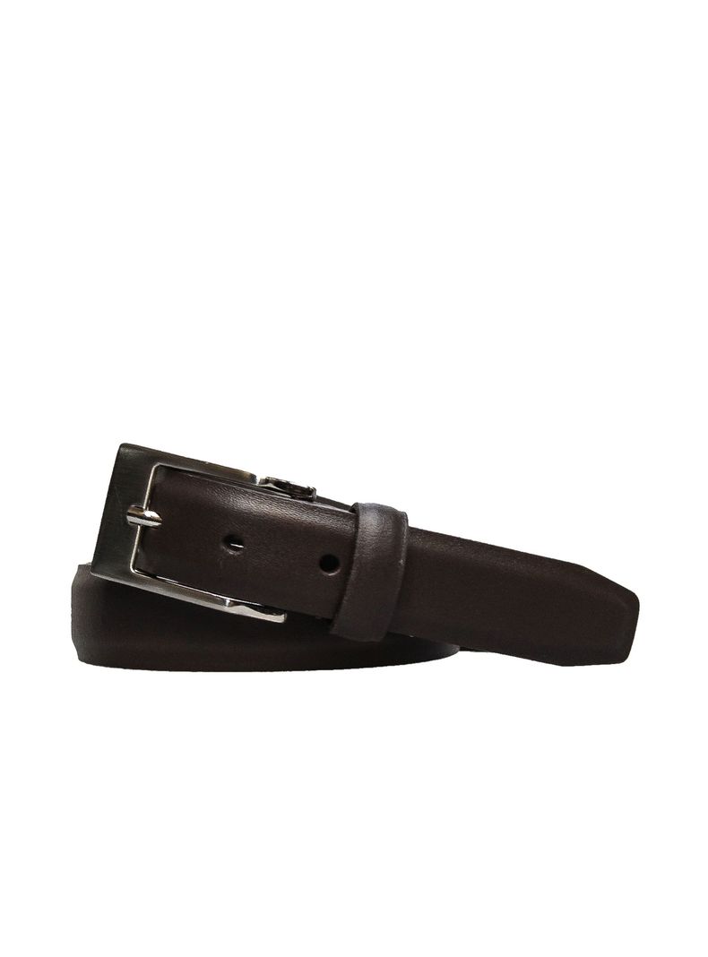 Cinturon Evans  Hombre café 100% cuero genuino  Craftmen    -0