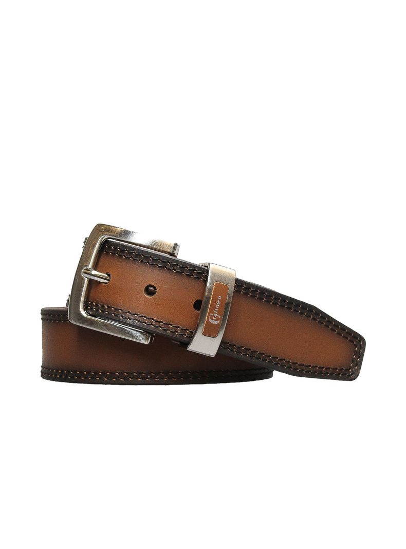 Cinturon Turner Cooper Craftmen  100% cuero genuino  miel-0