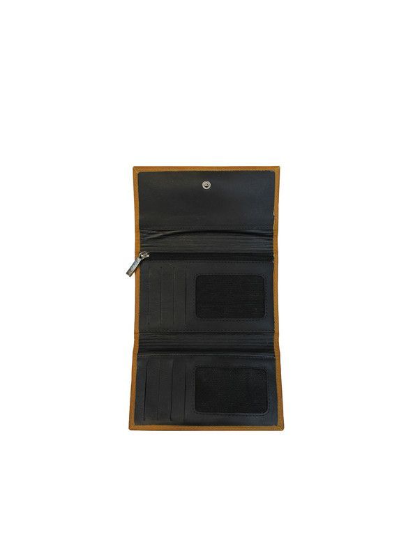 Billetera mujer  Harper Nicoletta 100% cuero genuino  café-2