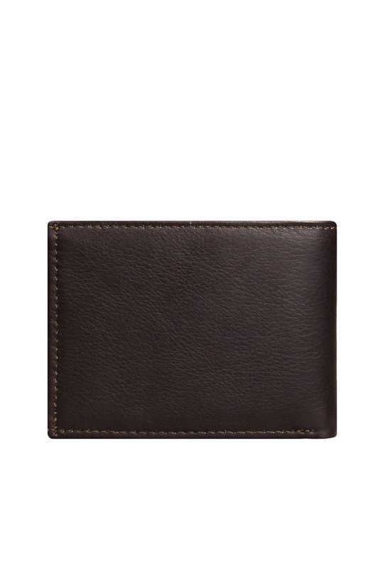 Billetera Hombre Jackson Craftmen 100% Cuero Natural  Cafe -1
