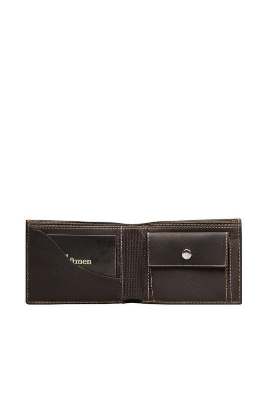 Billetera Hombre Ethan  Craftmen 100% Cuero Natural  Cafe -2