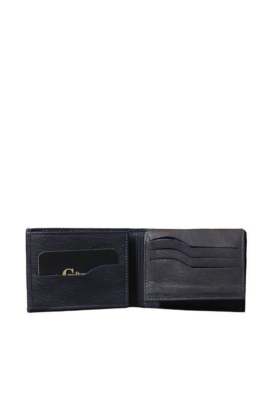 Billetera Hombre Craftmen 100% Cuero Natural  Azul -2