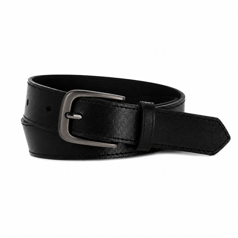 Cinturon Cuero Genuino Cala negro Negro [ 1 ] XS