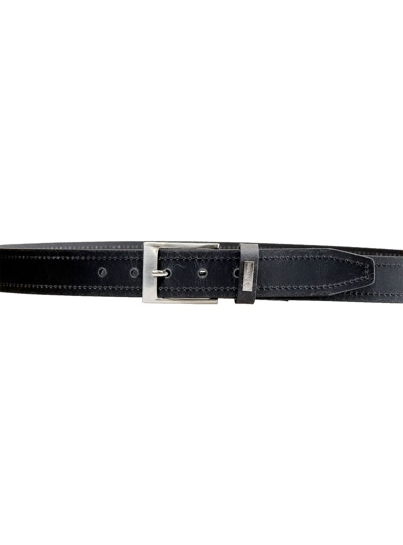 Cinturon Giulia Hombre negro  100% cuero genuino  Craftmen    -1