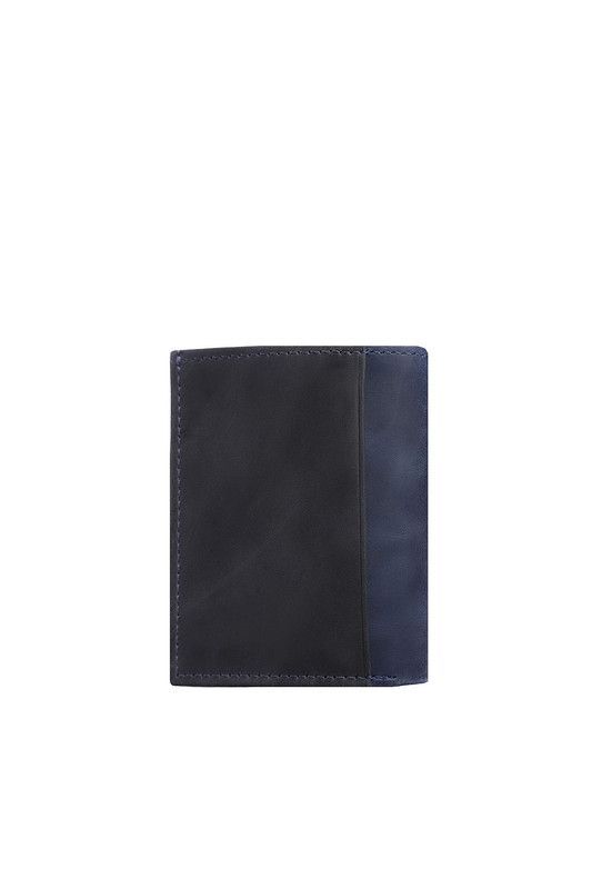 Tarjetero Hombre Craftmen 100% Cuero Genuino negro-azul-1