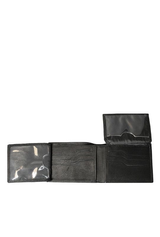 Billetera Hombre Craftmen 100% Cuero Natural  Negro  -3
