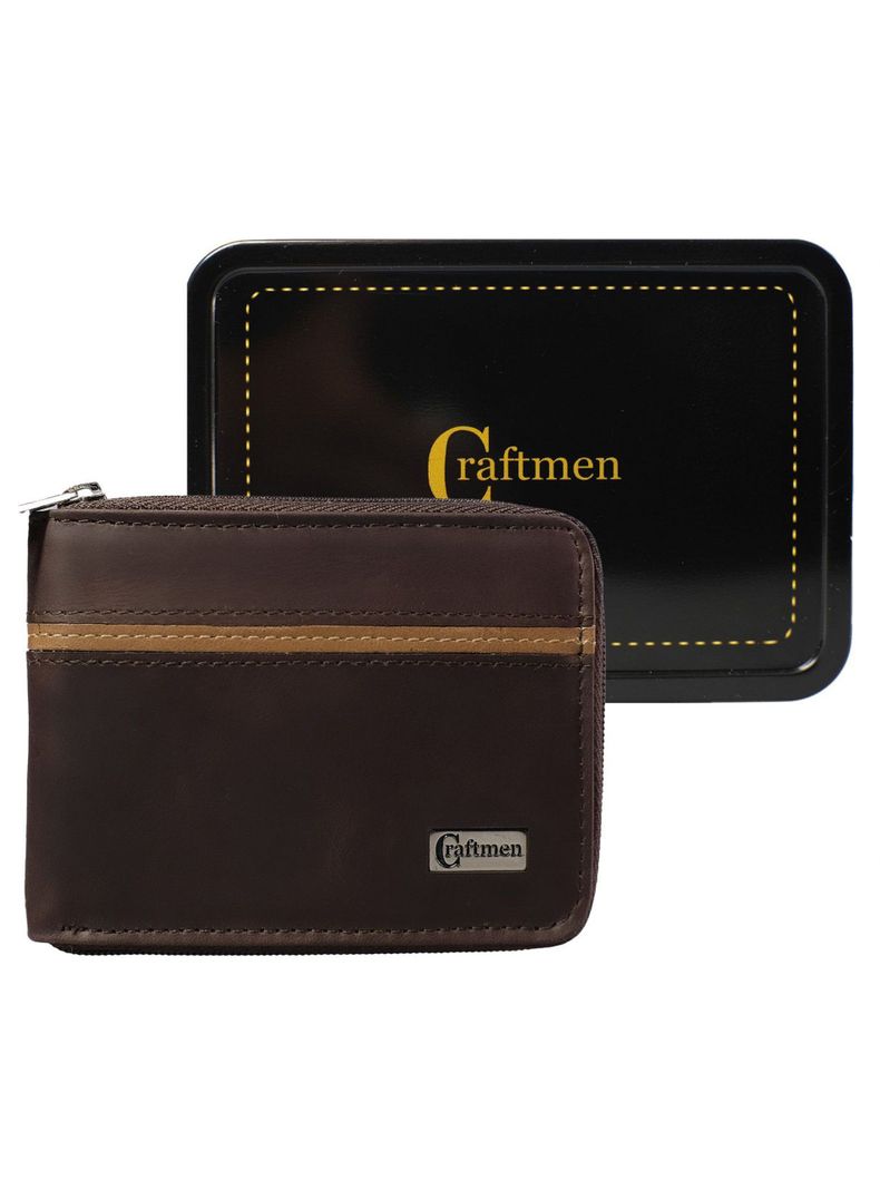 Billetera Hombre con Cierre  100% cuero natural -3