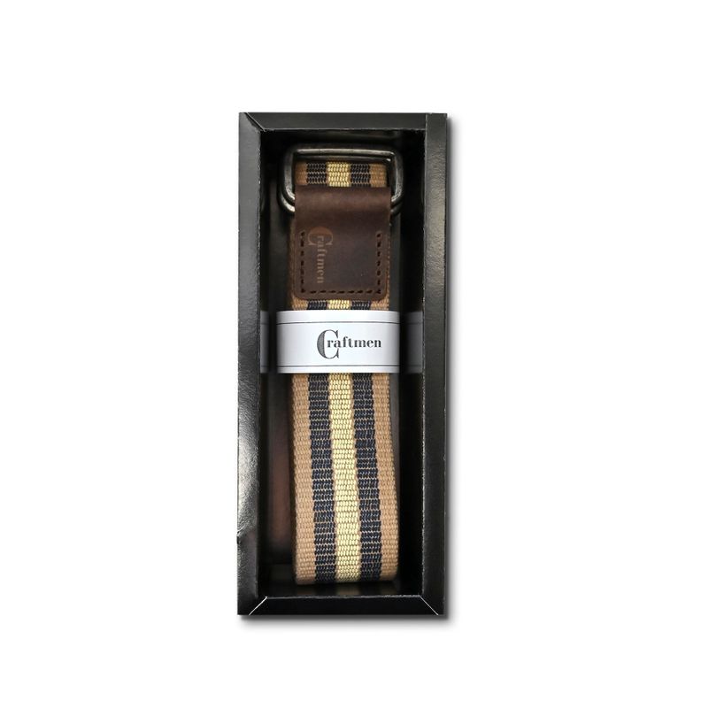 Cinturon Hombre, Reata Reversible Beige - Azul.-2