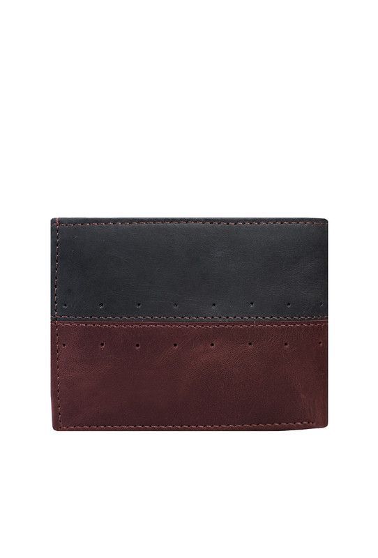 Billetera Hombre Craftmen 100% Cuero natural  Vinotinto -1