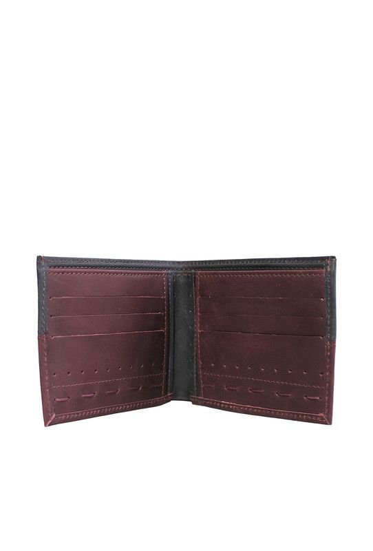 Billetera Hombre Craftmen 100% Cuero natural  Vinotinto -2