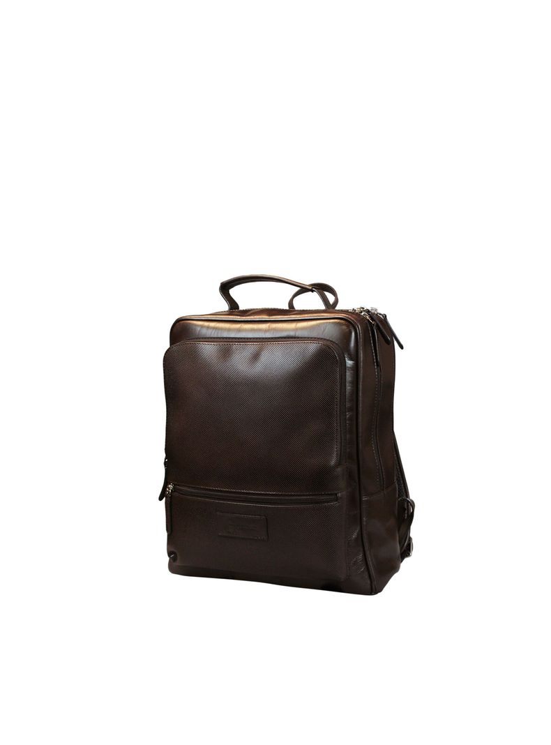 Mochila Westminster café Craftmen 100% cuero genuino 16"-0