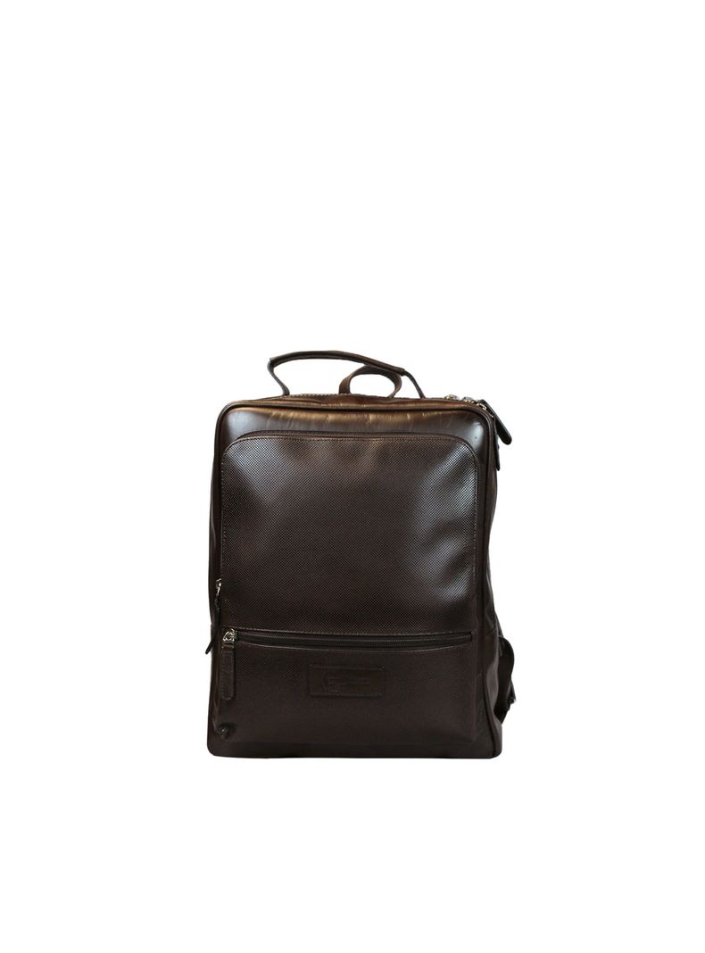 Mochila Westminster café Craftmen 100% cuero genuino 16"-1